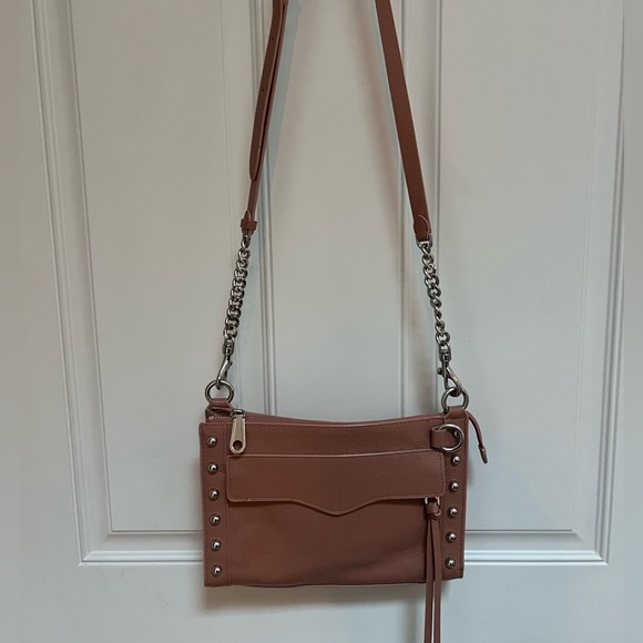 Rebecca Minkoff MAB Desert Rose pink chain Crossbody bag - Picture 1 of 8
